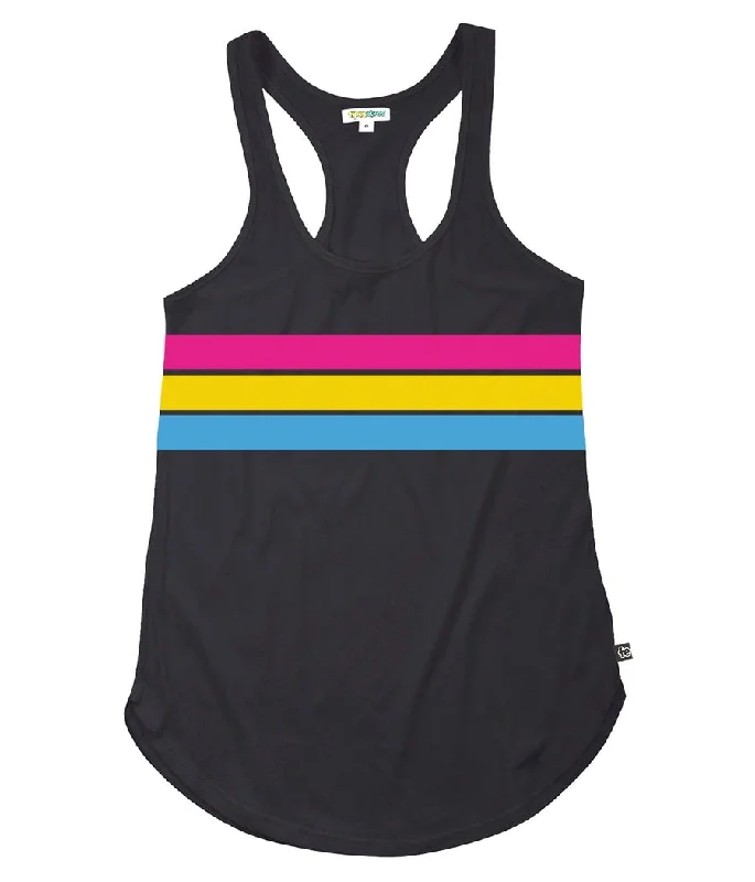 Pan Pride Flag Racerback Tank Top cropped tank top