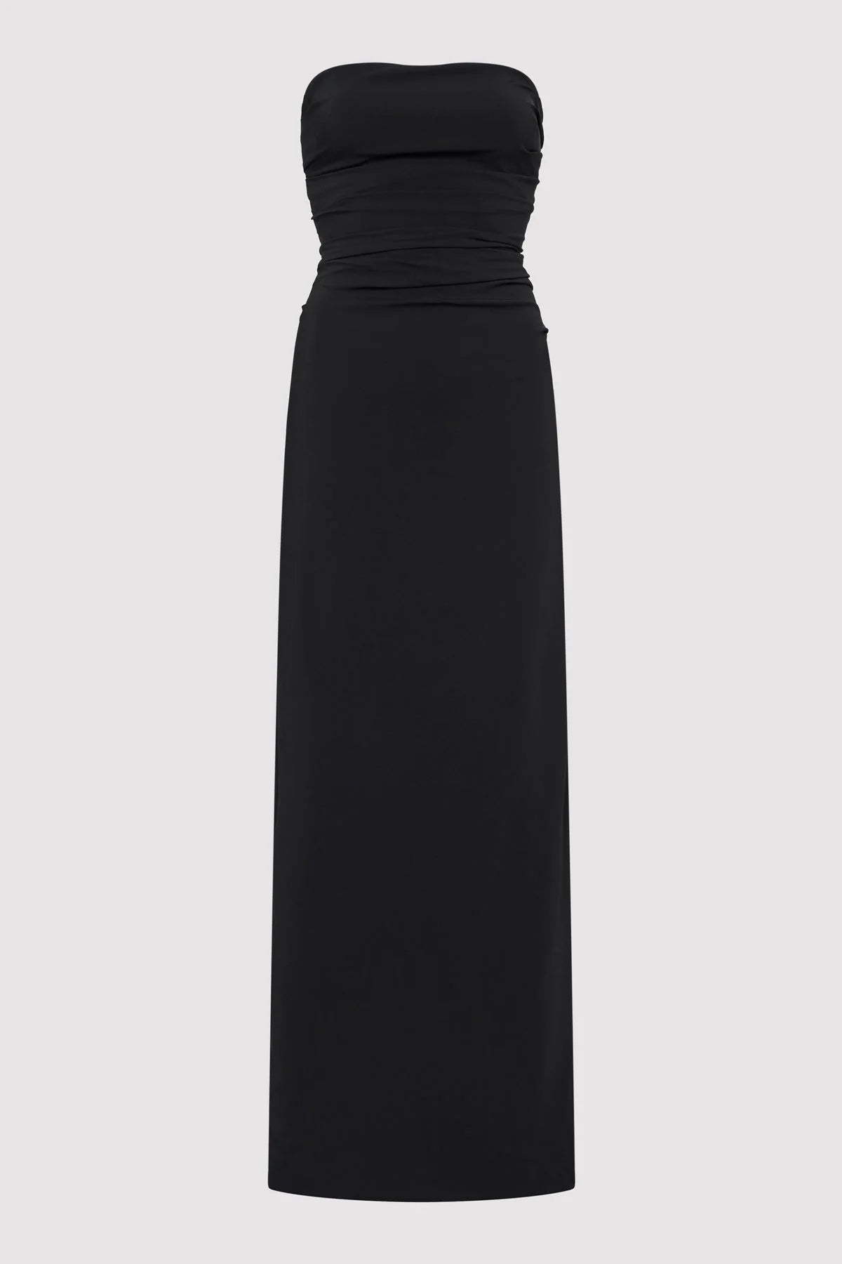 Strapless Tie Back Dress - Black Tunics Office stylish