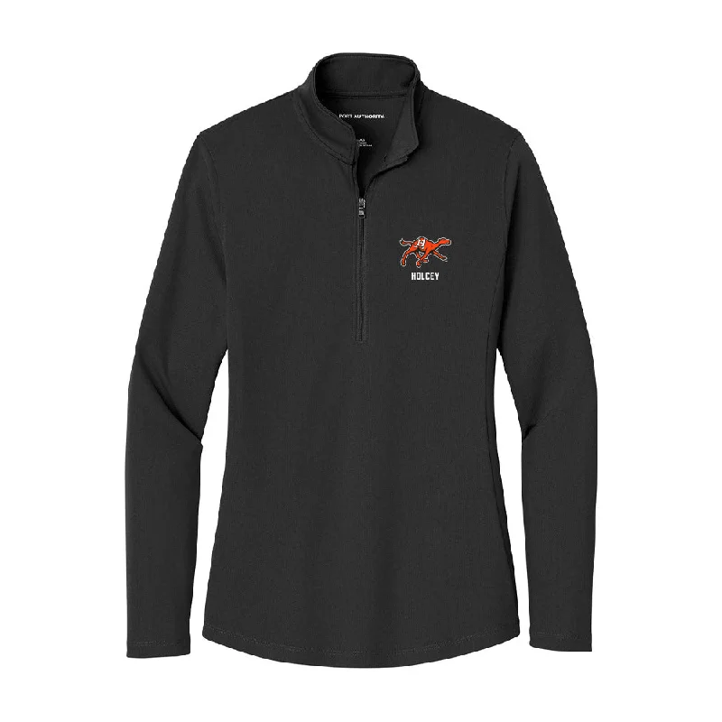 Campbell - NCAA Women's Soccer : Elise Holcey - Women's Lightweight Quarter Zip Jacket Chenille Fabric Brocade Fabric Lace Fabric