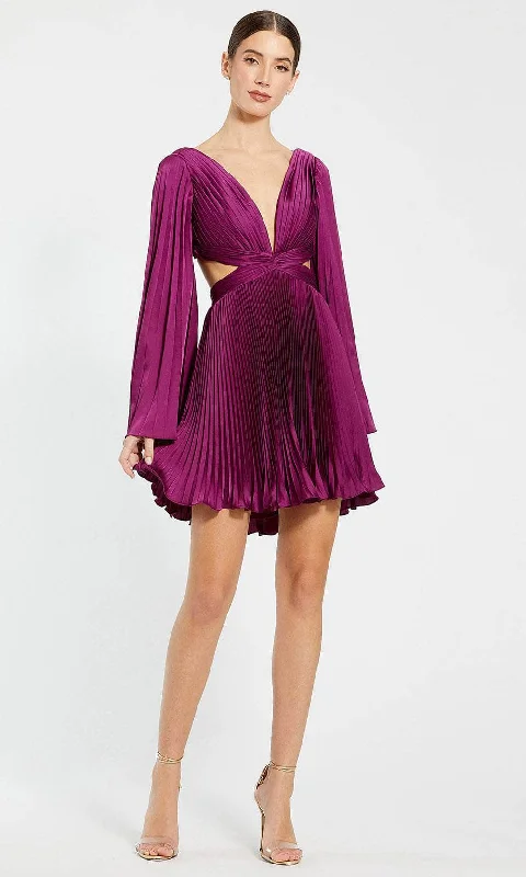 Ieena Duggal 27379 - Pleated Cut Outs Cocktail Dress Tunics Practical easy-care
