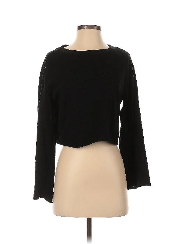 Sweatshirt Hoodie with Side Slits Relaxed Casual