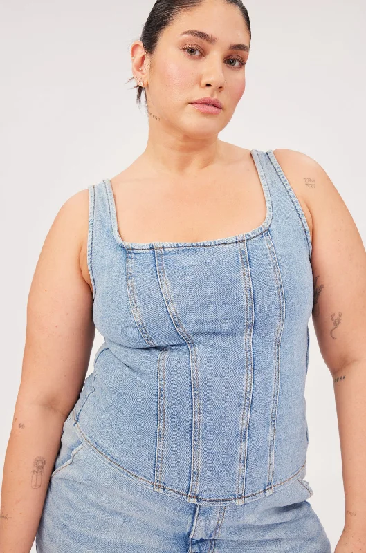 SJD PLUS - DENIM TANK | WILLOW sleep tank top