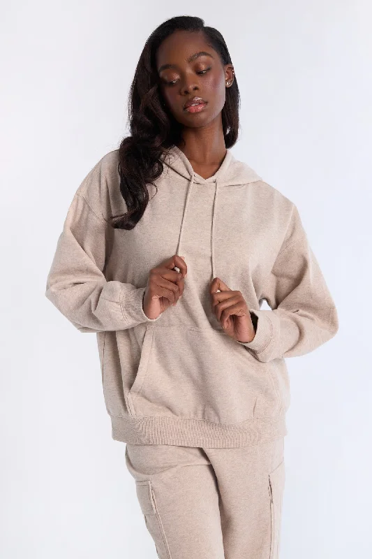 Boyfriend Hoodie Hoodie with Metallic Shiny Futuristic
