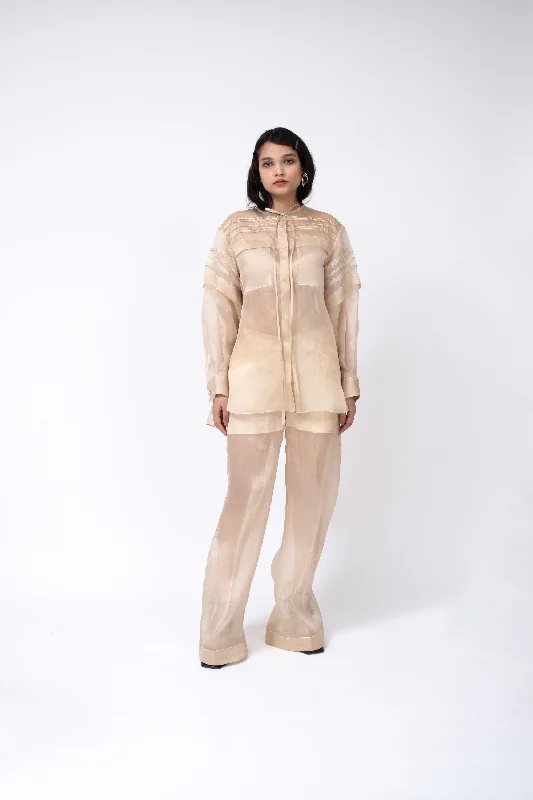 Organza Pant Classic Bootcut Trousers