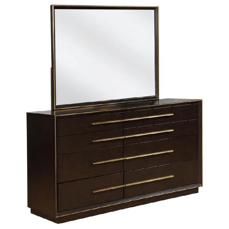 Durango - 8-Drawer Dresser With Mirror Tunics Trendy modern
