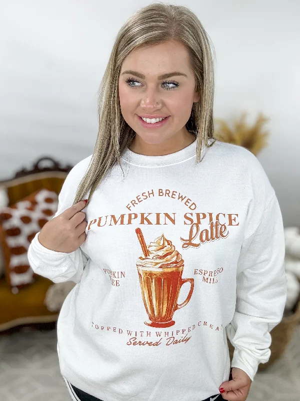 Pumpkin Spice Latte Sweatshirt Hoodie with Earth Tones Natural Calm