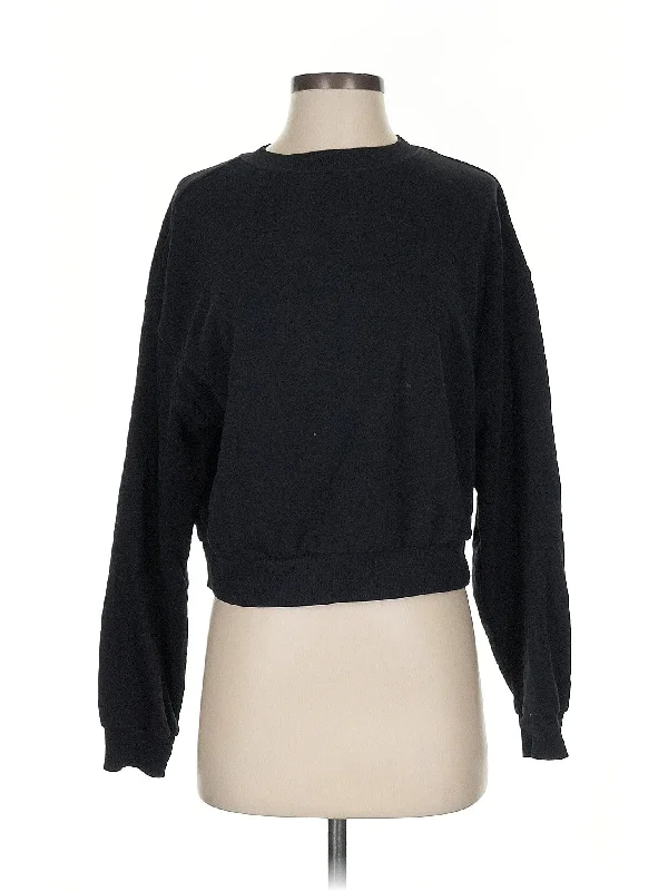 Sweatshirt Hoodie with Hem Frayed Vintage Worn