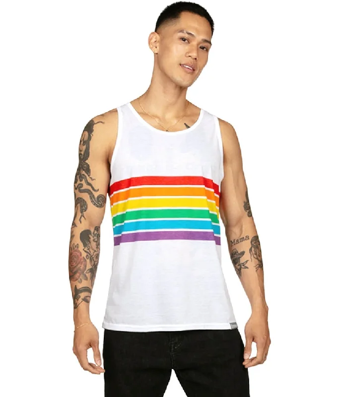 White Rainbow All the Way Tank Top soft tank top