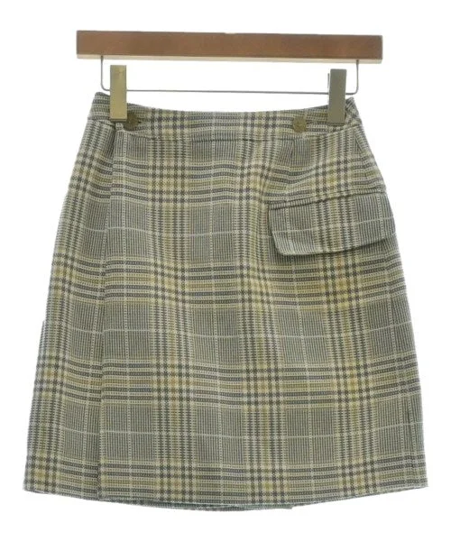 Acne Studios Knee length skirts ribbed skirt waist