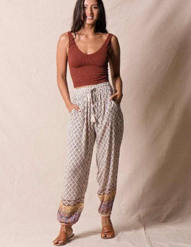 Annika Flowy Jogger Pants Relaxed Casual Leggings