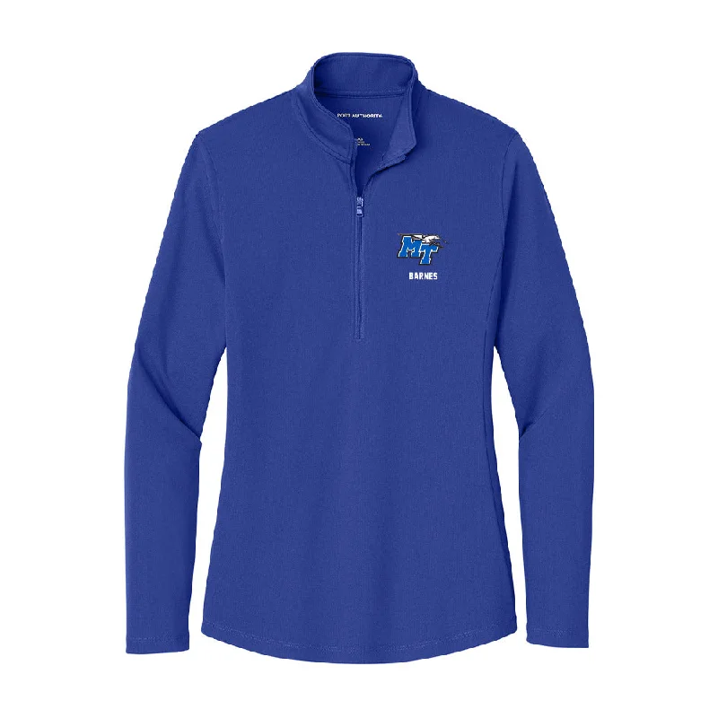 MTSU - NCAA Women's Soccer : dylan barnes - Women's Lightweight Quarter Zip Jacket Corduroy Jacket Velvet Jacket Brocade Jacket