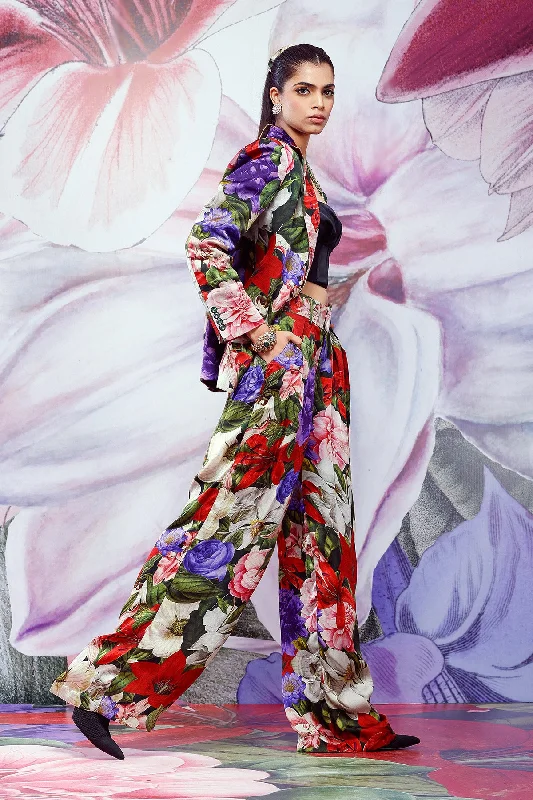 Printed-Pants Trendy Work Pants
