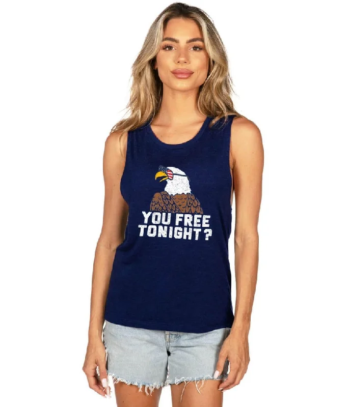 Women's You Free Tonight? Tank Top graphic tank top