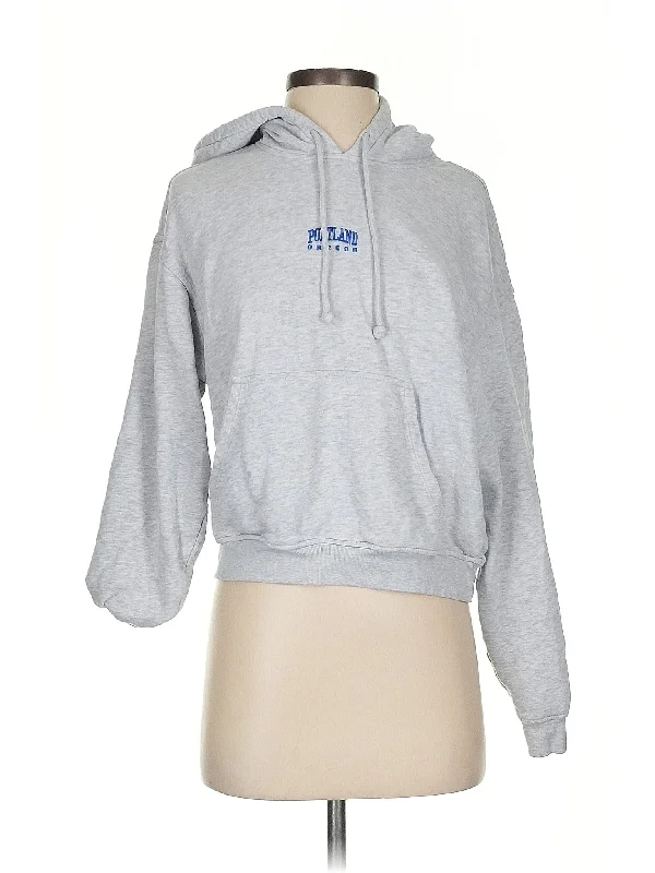 Pullover Hoodie Hoodie with Hem Lace Feminine Delicate