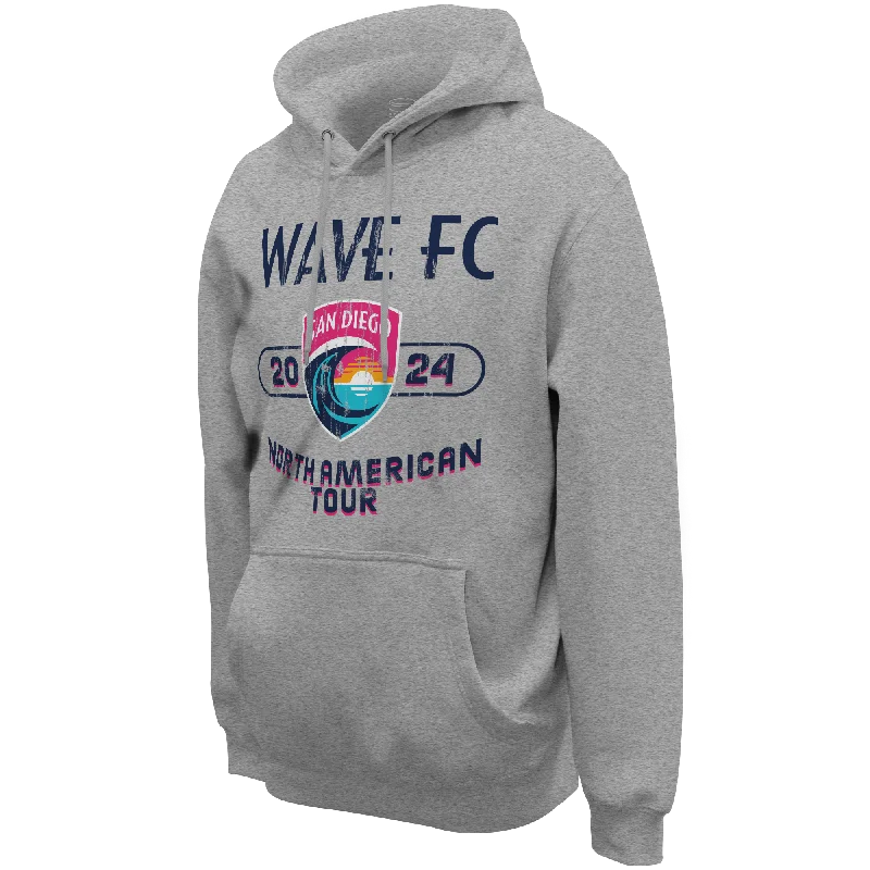 Unisex San Diego Wave FC 2024 Tour Hoodie Hoodie with Pocket Utility Practical