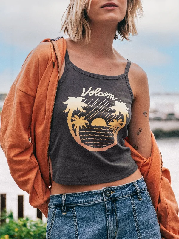 1991 Strappy Tank - Vintage Black mesh tank top