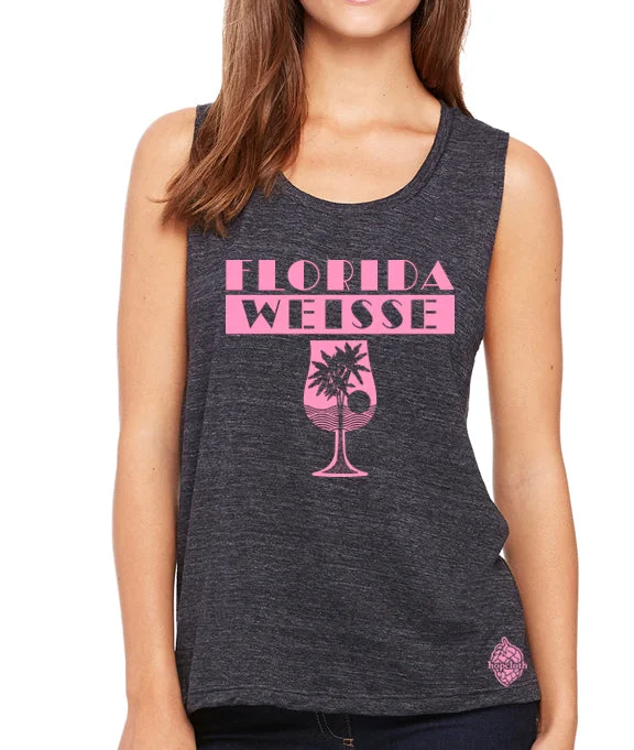 Florida Weisse Women's Craft Beer Muscle Tank cherry red tank