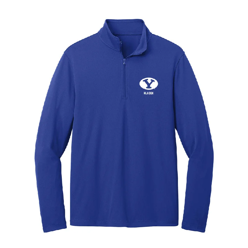 BYU - NCAA Women's Soccer : Ruby Hladek - Lightweight Quarter Zip Jacket Tiered Jacket Buttoned Jacket Zippered Jacket