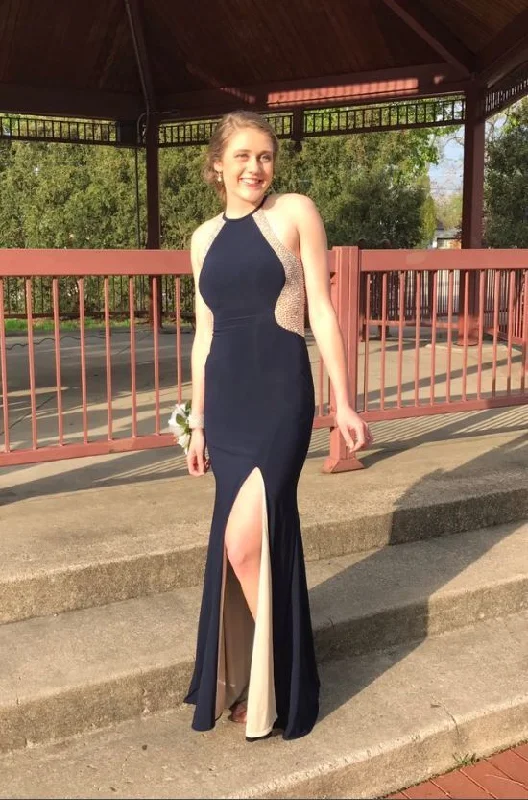 Black Mermaid Long Prom Dress,Evening Dresses   cg11769