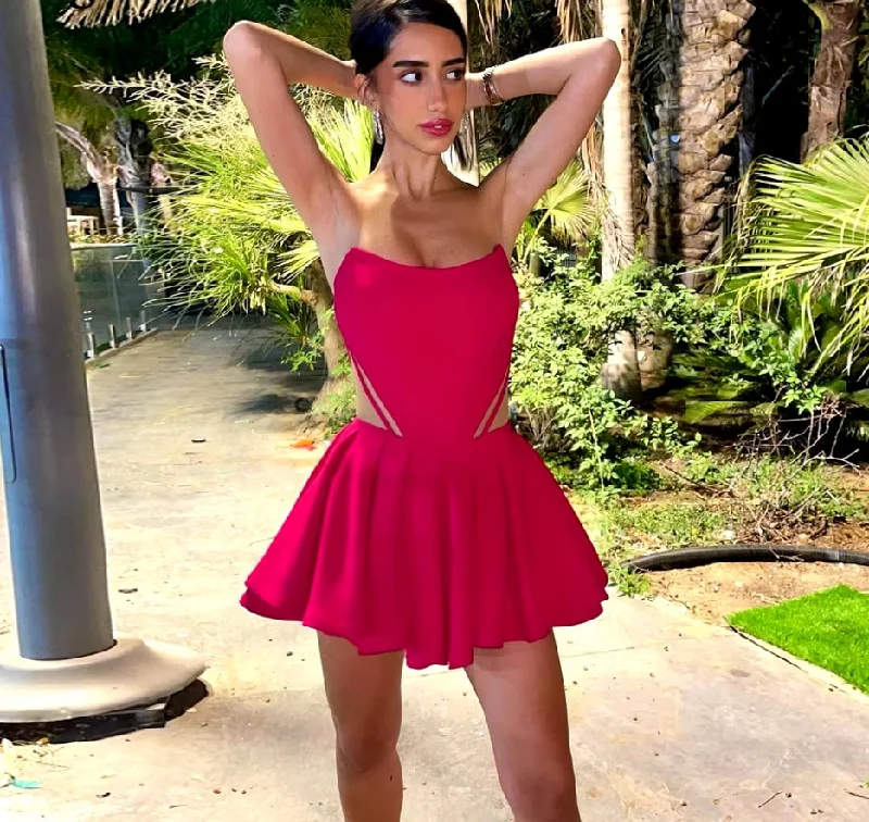 Sexy Mini A Line Cocktail Dresses Prom Gowns Club Night Dress See Through Short Israel Party Gowns Sexy Mini A Line Cocktail Dresses Prom Gowns Club Night Dress See Through Short Israel Party Gowns