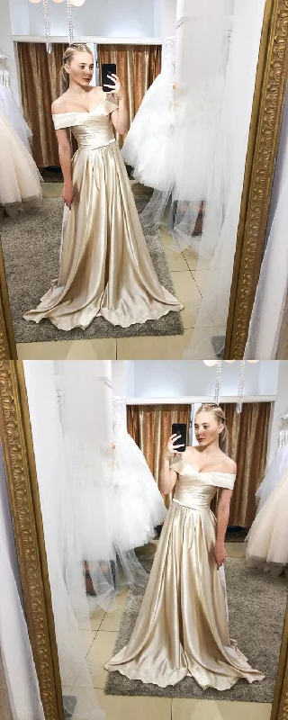 Charming Off The Shoulder Prom Dresses,Long Prom Dresses   cg12056
