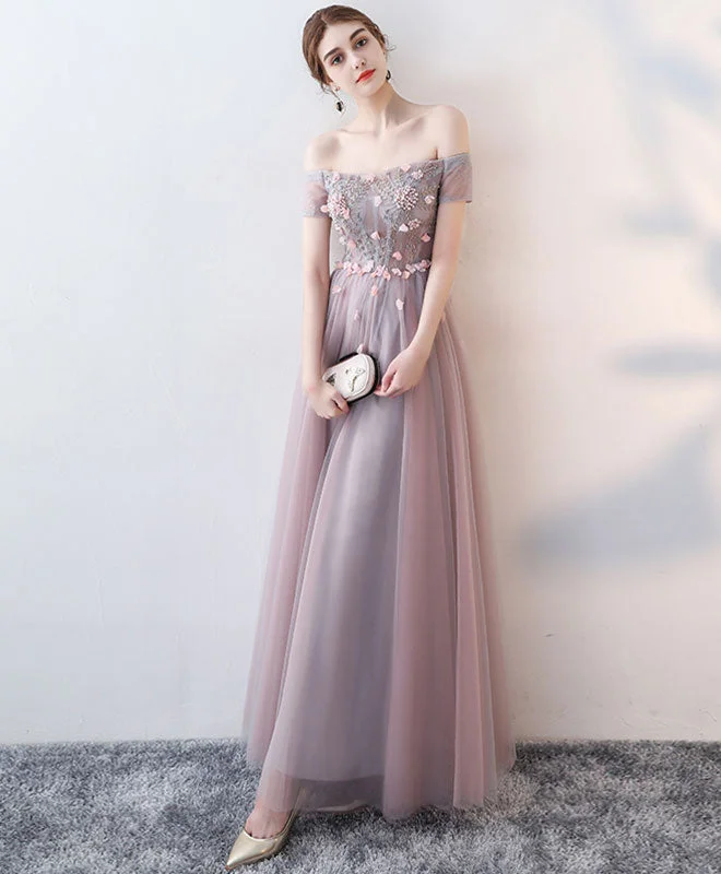 Elegant Lace Tulle Long Prom Dress, Lace Evening Dress Tunics Chinos classic