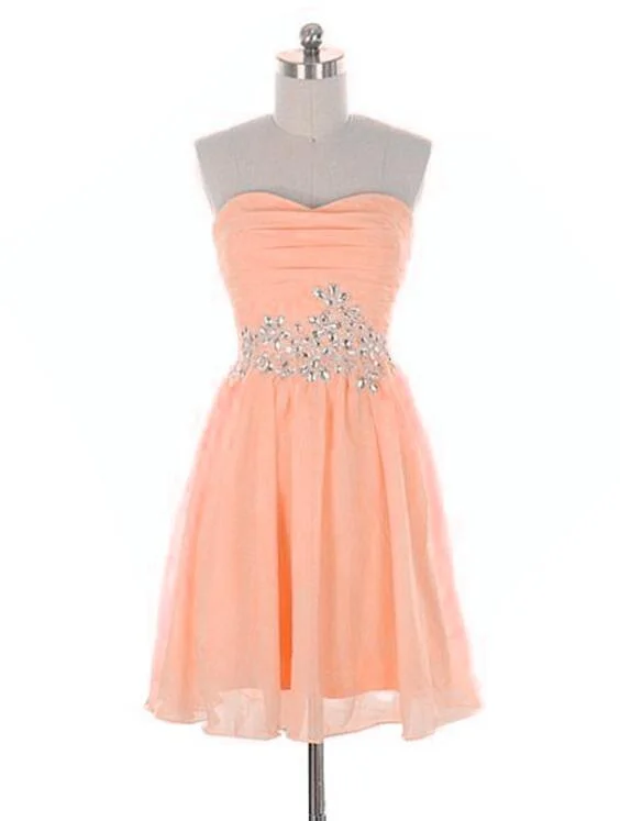 Lovely Short Prom Dress with Beaded, Simple Cute Homecoming Dresses, Short Party Dresses Tunics Chic fashionable