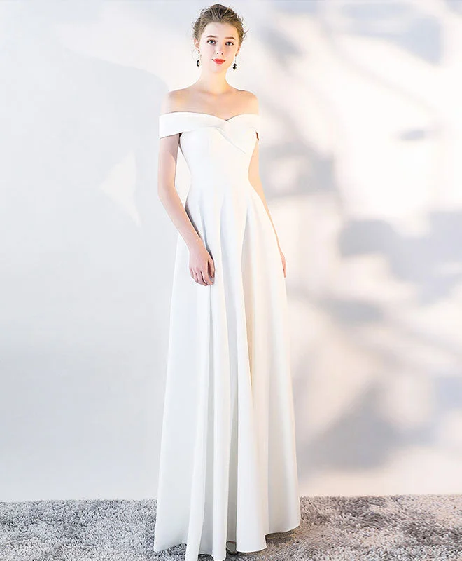 Simple V Neck Long Prom Dress, Evening Dress Turtleneck Warm Winter