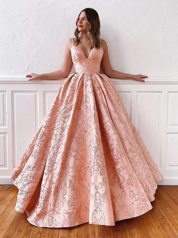 V Neck Backless Pink Lace Prom Dresses with Corset Back, Pink Lace Formal Dresses, Lace Evening Dresses, Pink Ball Crew Neckline Sporty V Neck Backless Pink Lace Prom Dresses with Corset Back, Pink Lace Formal Dresses, Lace Evening Dresses, Pink Ball Crew Neckline Sporty