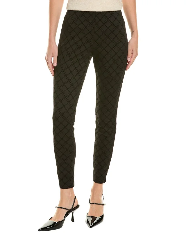 Nanette Nanette Lepore Velvet Plaid Legging Fashionable Sports Compression Leggings