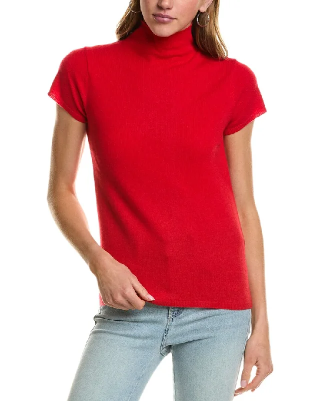 InCashmere Turtleneck Cashmere T-Shirt Iron Safe Non-Iron Wrinkle Free