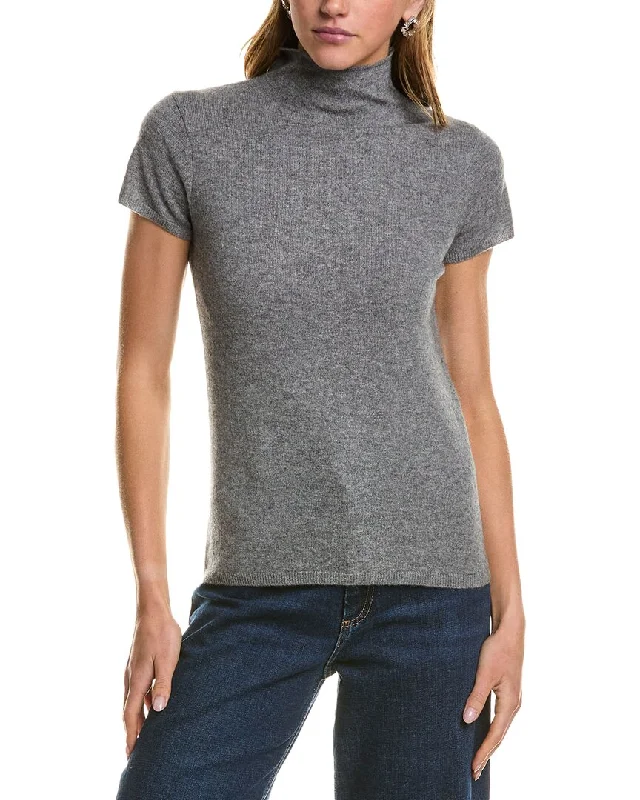 InCashmere Turtleneck Cashmere T-Shirt Rayon Velvet Corduroy