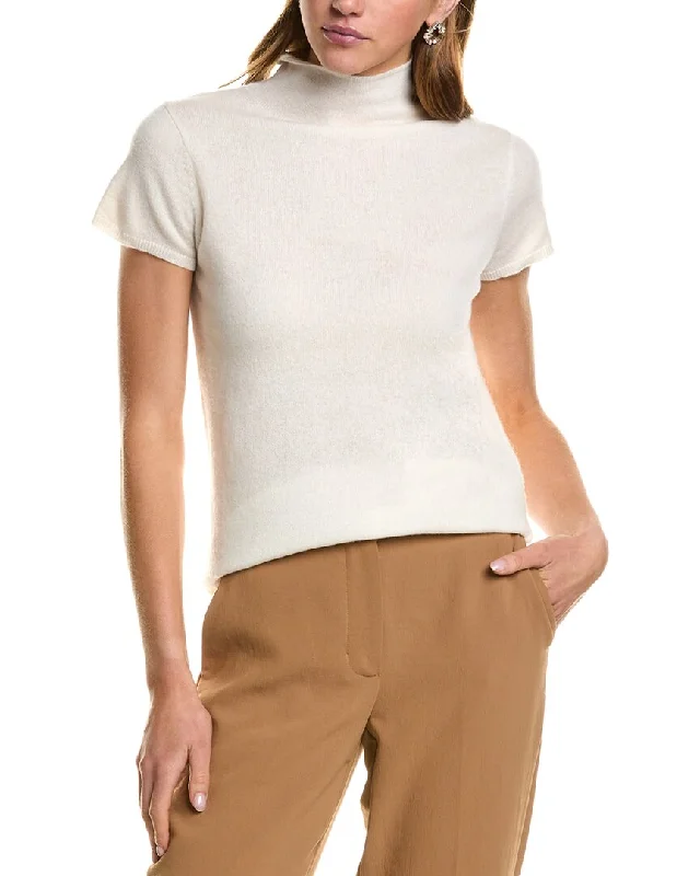 InCashmere Turtleneck Cashmere T-Shirt Fleece Nylon Spandex