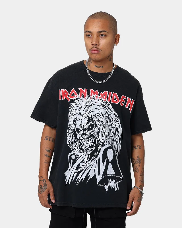 Iron Maiden Killer Face T-Shirt Black Wash Cozy Warm Stylish