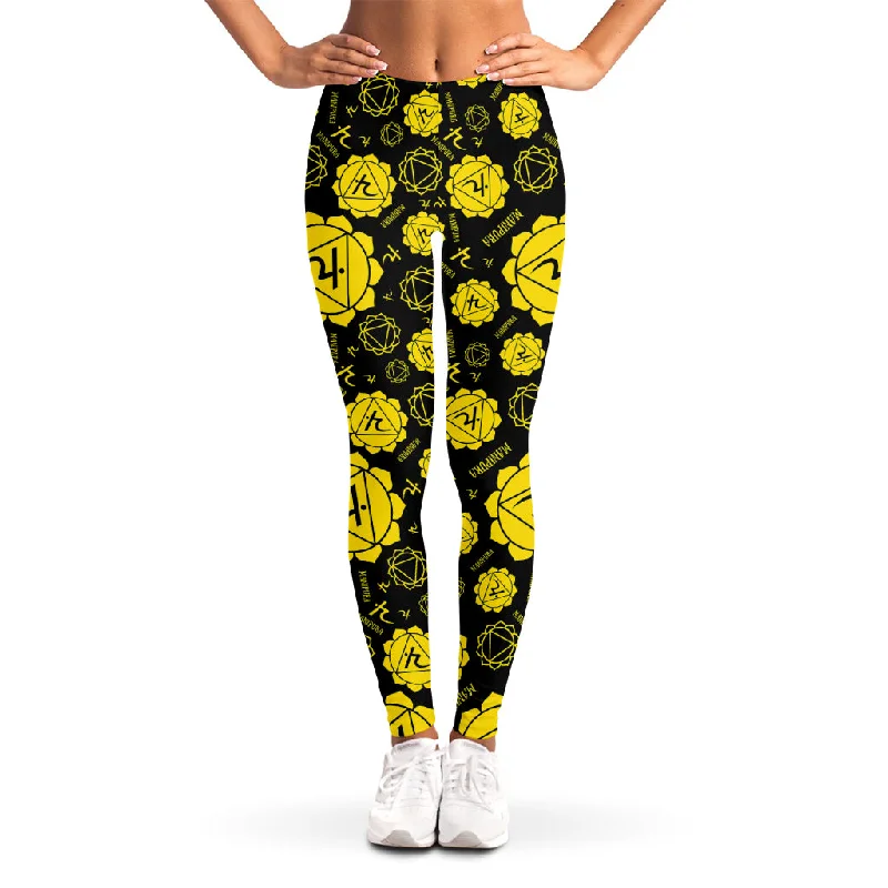 Manipura Chakra Pattern Print Women's Leggings Comfortable Plus Size Leggings