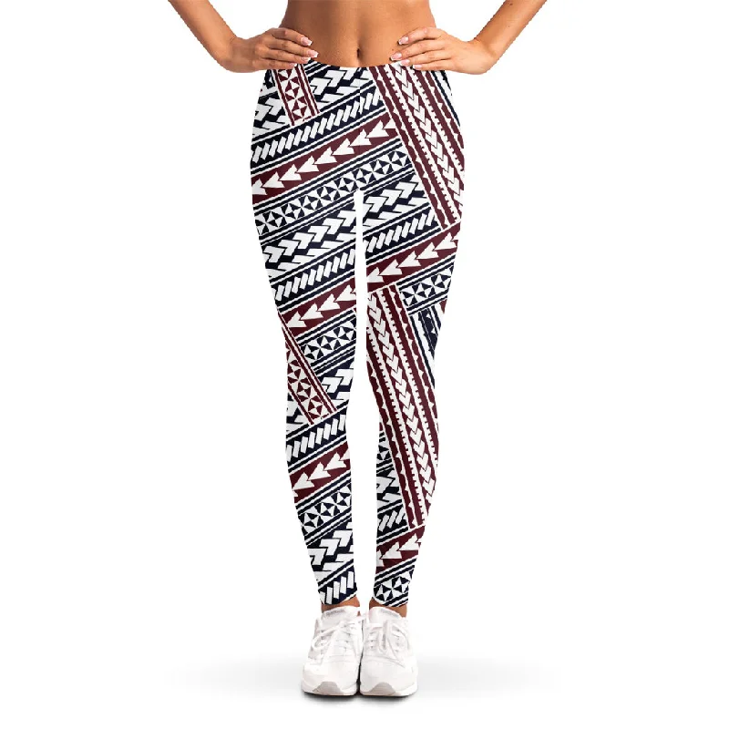 Maori Tribal Pattern Print Women's Leggings Stylish Ultra Stretch Leggings