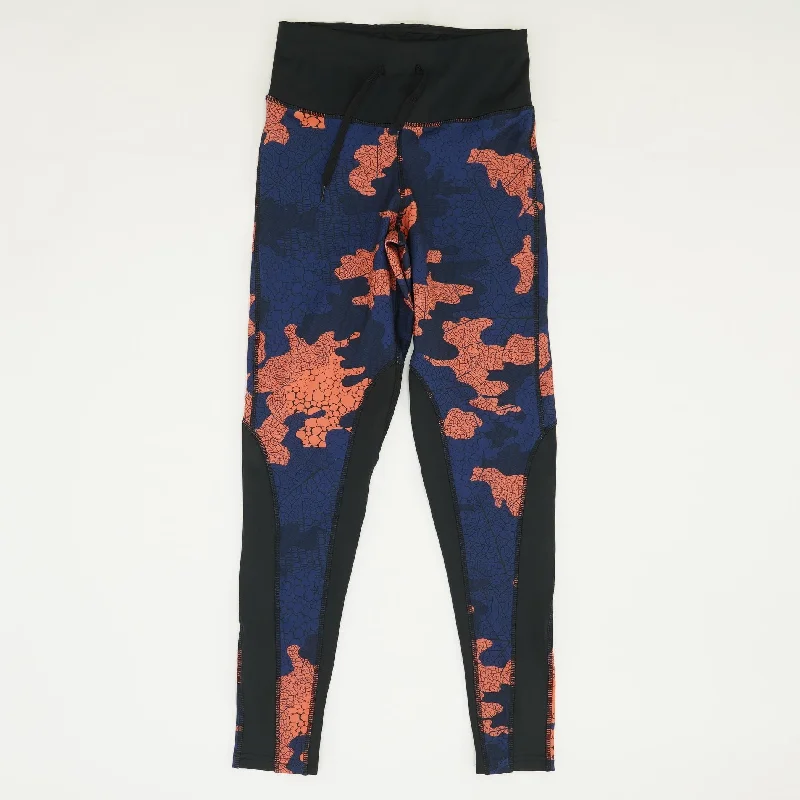 Multi Color Block Leggings Elegant Printed Leggings with Pockets