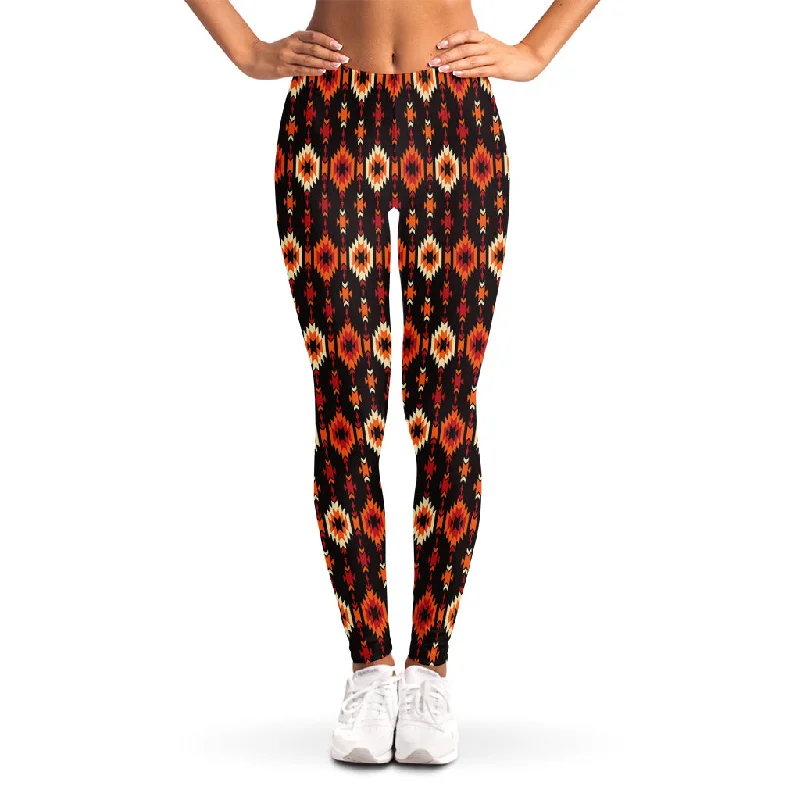 Native American Pattern Print Women's Leggings Stylish Sporty Performance Leggings