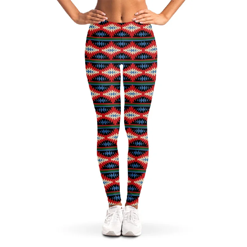 Native Navajo Pattern Print Women's Leggings Cozy Lounge Pants Leggings