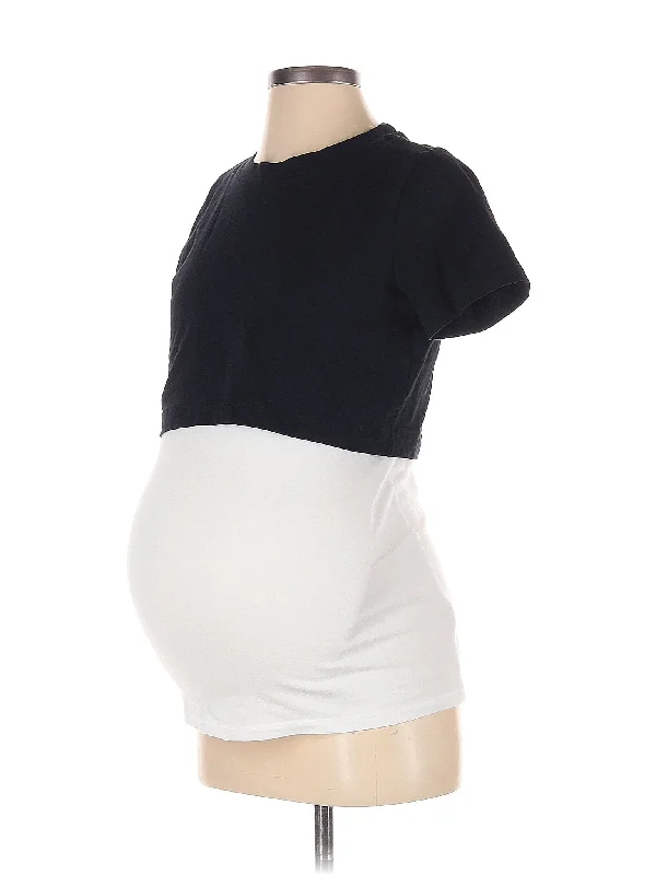 Short Sleeve T Shirt Spandex Blend Rayon Blend Denim Blend