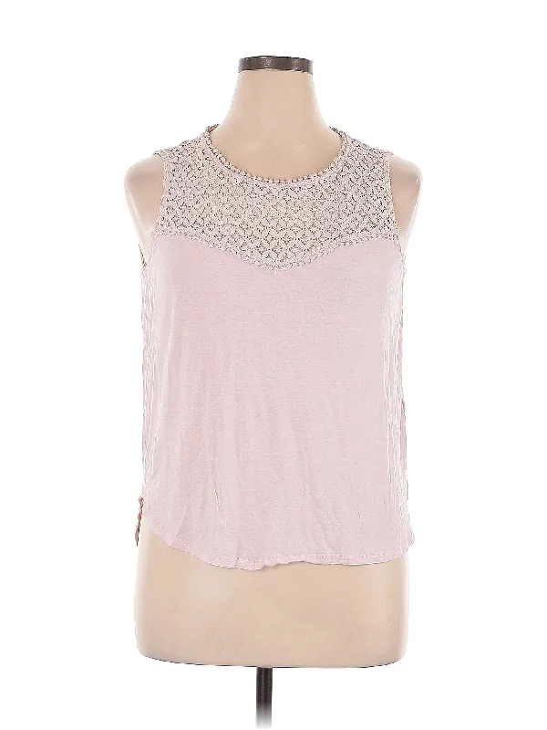 Sleeveless T Shirt Lace Blend Ribbed Blend Corduroy Blend