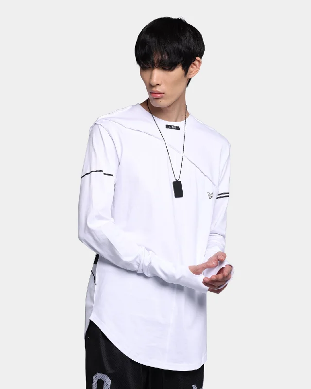 The Anti Order A4 Irreversible Long Sleeve T-Shirt White/Black Welt Pockets Slit Pockets Flap Pockets