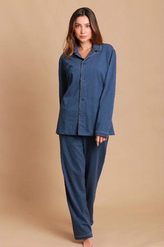Allergy-Free Organic Cotton Pajama Shirt Handmade Hand-knitted Hand-woven