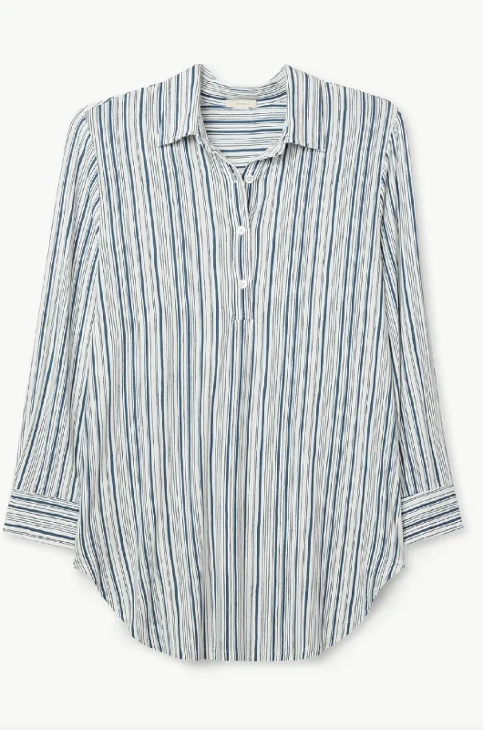 Eberjey | Gisele Printed Boyfriend Sleepshirt Hooded Caped Shawl Collar