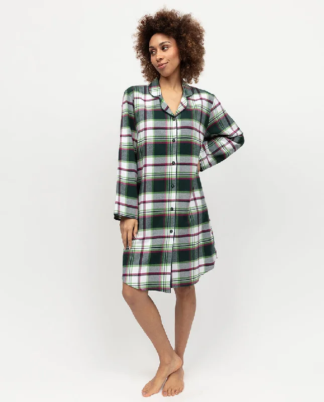 Forrest Womens Brushed Check Nightshirt Striped Floral Plaid