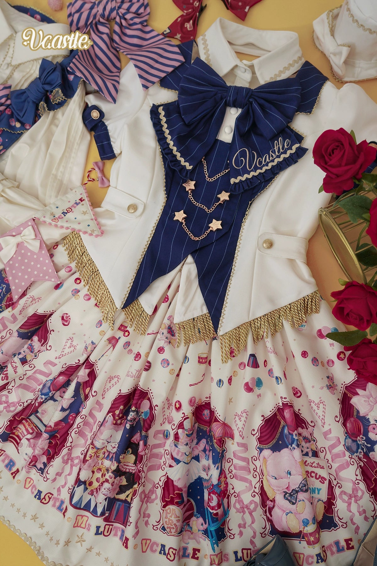 Vcastle~Circus~IP Collab Sweet Lolita Suit and Shirt Boxy Fit Fitted Loose