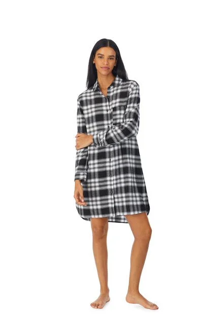 Just Checking In Sleepshirt Real Fur Shearling Chenille