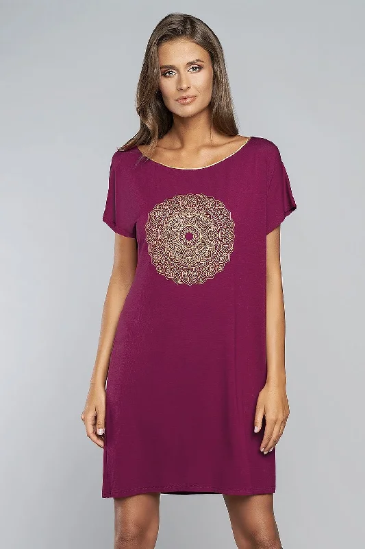 Nightshirt Italian Fashion Graphic Embroidered Appliqued