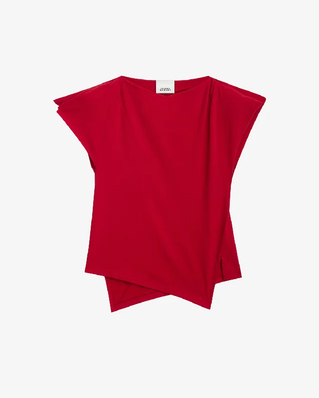 T-SHIRT SEBANI Silk Blend Satin Velvet