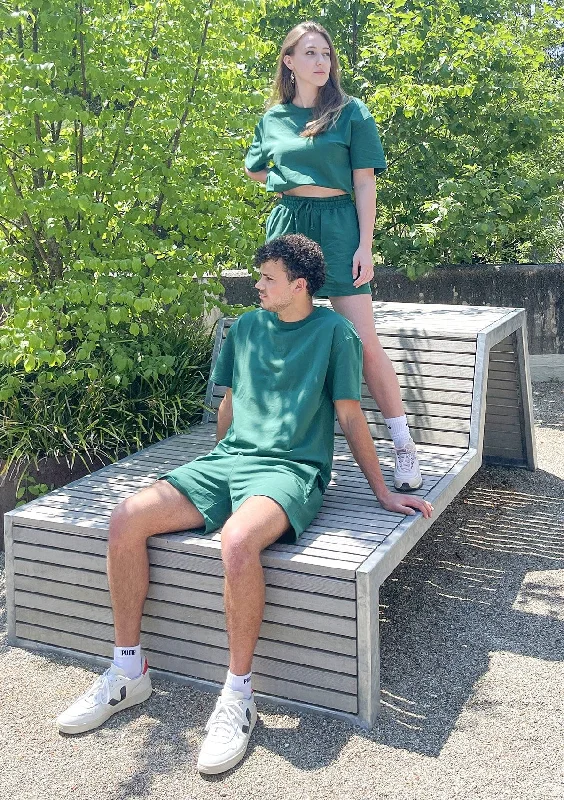 Unisex Sweats T-Shirt - Forest Chenille Blend Fleece Blend Nylon Blend